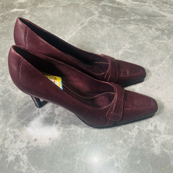 LAUREN Ralph Lauren Viona Amethyst Leather Brazilian  Purple Dress Heels SZ 10B - Picture 3 of 8